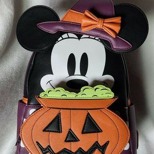 LOUNGEFLY  Disney Halloween Minnie Mouse Witch Backpack